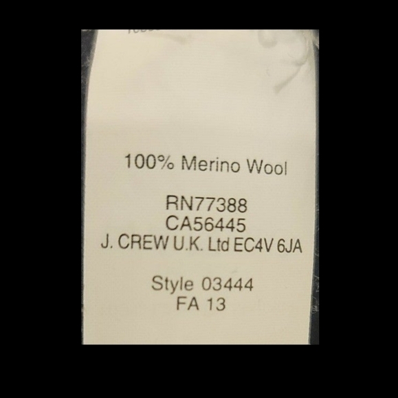 J. Crew Navy Blue Long-Sleeve 100% Merino Wool Sweater/Tunic - Size XXS - Picture 5 of 5